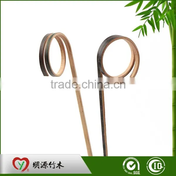 Custom Art Eco-friendly Natural Decoration Small Twist Mini Bamboo Skewer photo-2