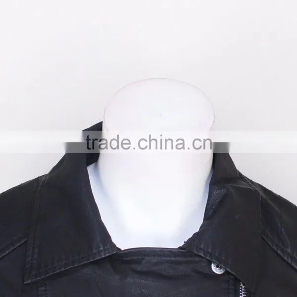 2016 Wholesale Women Motocycle Jacket Cool Fashion PU Leather Jacket for Women photo-3
