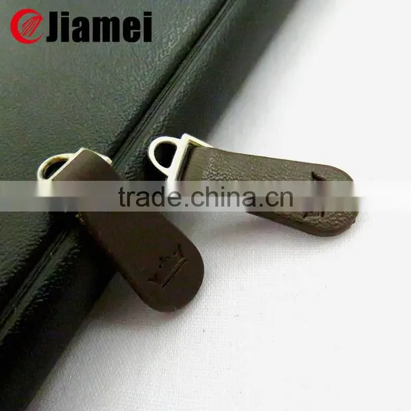 Colored Genuine or pu Leather Zipper Puller