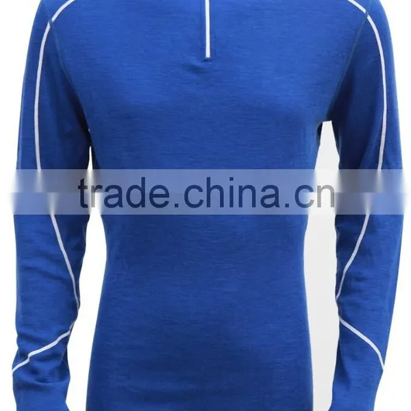 Merino Wool Long Sleeve Zip Top Underwear photo-2