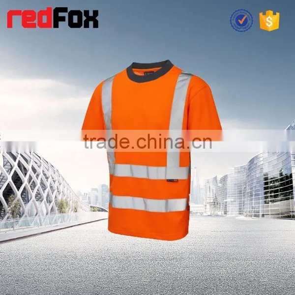 Plain T-shirts With Pockets Purple Short-sleeved Sport Warning Security T-shirt Anti Mosquito T-shirt photo-4