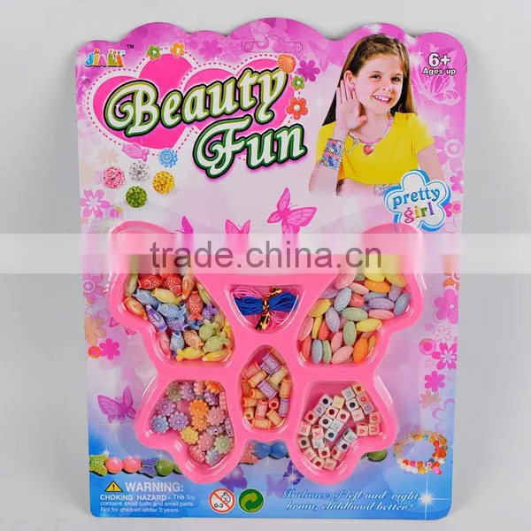 Korean Style Kids Loose Beads Set Double Heart Shape Diy Beads Set Best Educational Toy for Children photo-5