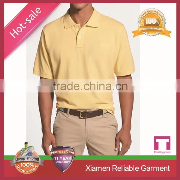 2016 OEM New Arrival Attractive Embroidery Double Mercerized Cotton Polo Shirt China Supplier photo-3