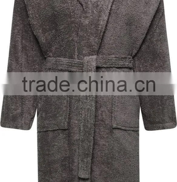 Top Quality Custom Design Soft 100 Cotton Bathrobe Wholesale photo-3