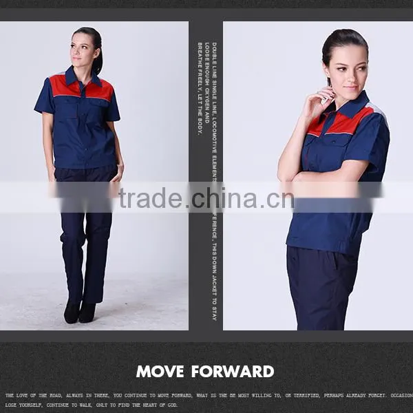 Juqian Mens Working Coverall Workwear Cotton Short Sleeve Summer Industrial Safey Work Uniforms photo-6