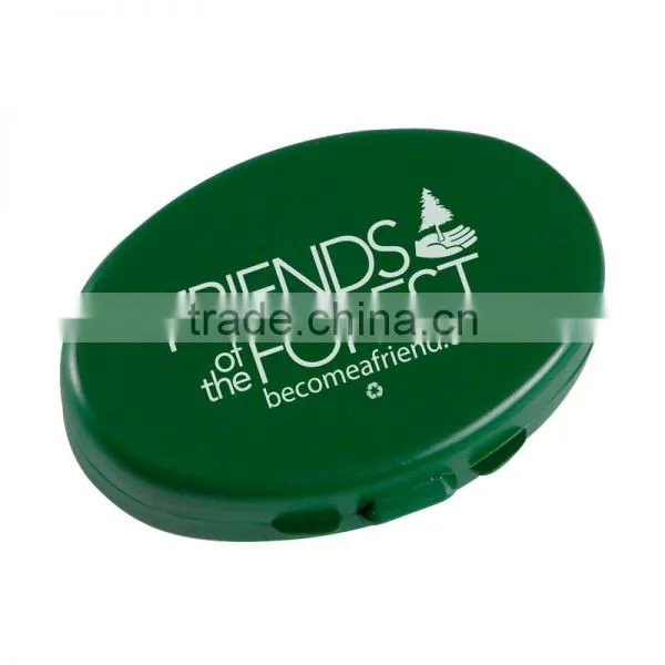 USA Made Oval Pill Box - Handy Pocket-sized Holds up to 5 Pills and Comes With Your Logo photo-2