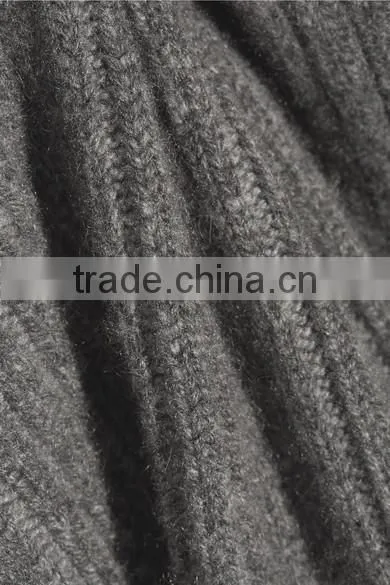 Ladies 2017 New Style Classic Design Ribbed Long Knitted Sweater Cashmere Oversized Cardigan photo-5