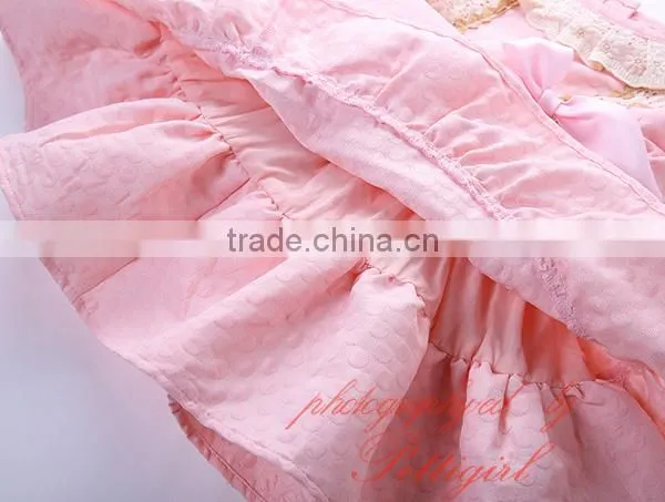 Baby Girl Dresses Party Wear Pink Dress photo-3