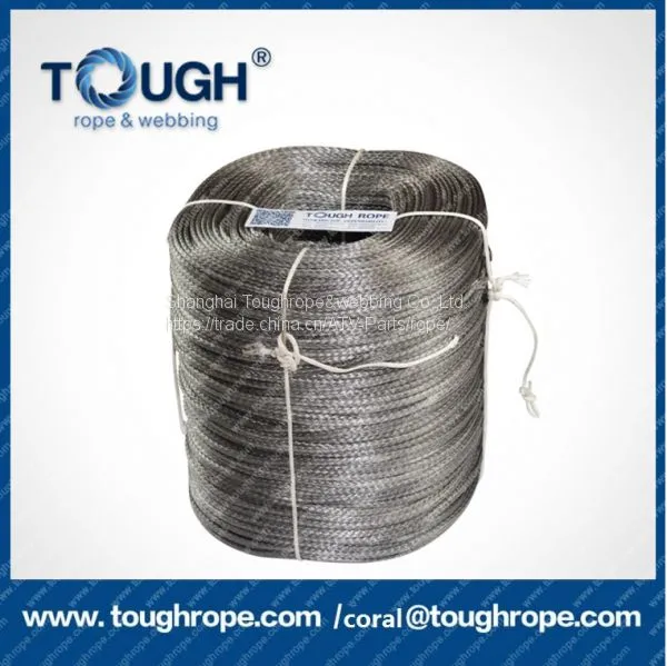 TOUGH ROPE Braided Synthetic 12000lbs Winch Rope Recovery Cable Bowrope