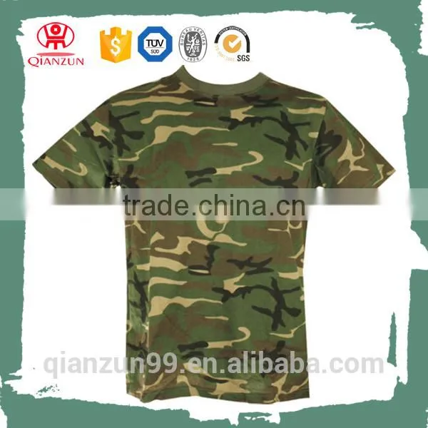 Custom Scoop Neck Organic Cotton Army t Shirt Wholesale Cheap photo-5