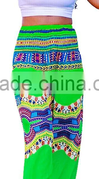 Women Yoga Thai Style Polka Floral Elephant Printed Boho Bloomers Baggy Pants photo-6