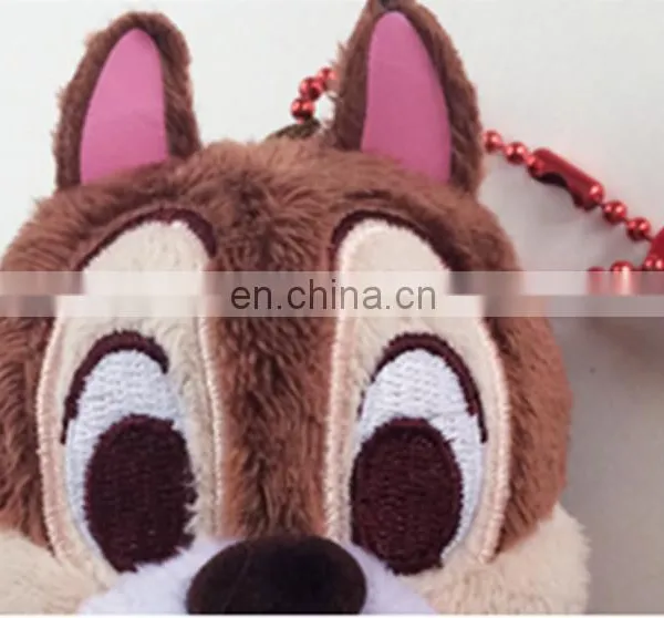 Custom Cute Plush Toys Brown Squirrel Keychain photo-6