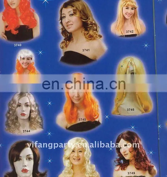 Party Wigs in Different Styles in Stock
