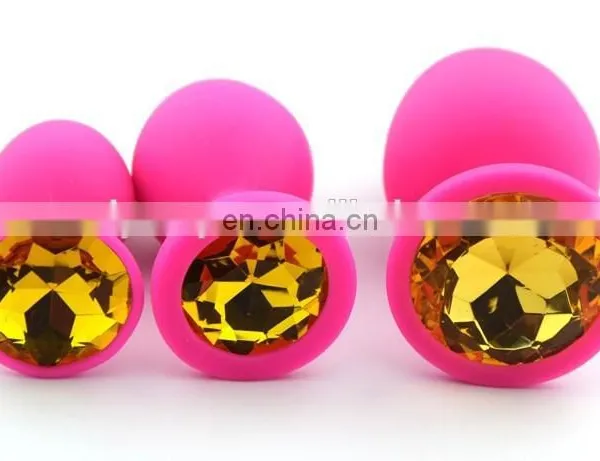 2015 Hot Selling Pink Color Silicone Anal Butt Plug, Sex Butt Plug Toys photo-3