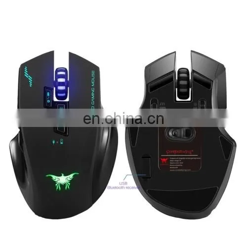 Dropshipping Combatwing W100 Rechargeable 2.4G Wireless Wired Gaming Mouse Optical Mice With 4 Adjustable DPI Levels & 8 Buttons photo-2