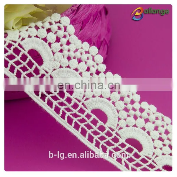 2016 Wholesale Chemical Procuct Type Lace 100% Cotton Lace Cotton Material and Lace Product Type