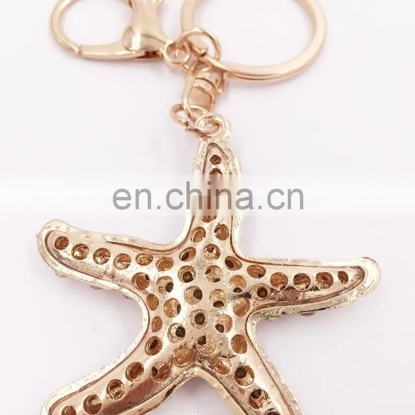 Hot Sale Lovely Starfish Key Chain Summer Style Keychains photo-4