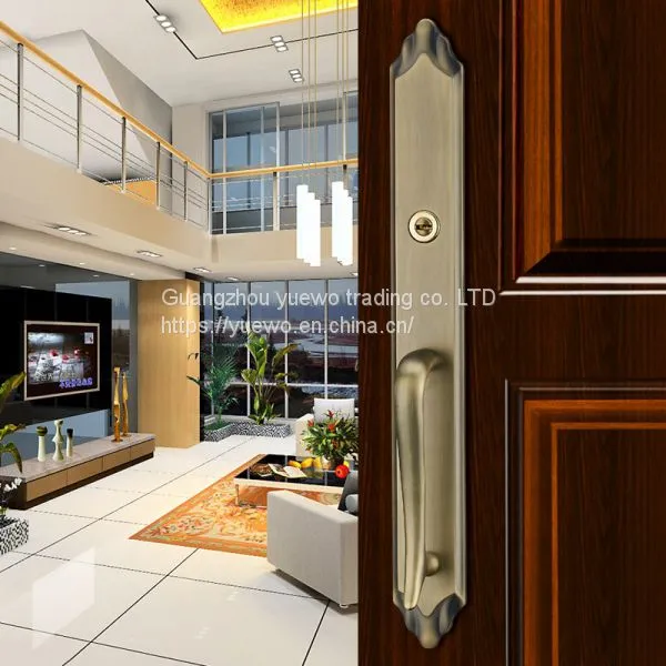 Villa Door Lock Double Pull European-style Door Lock Security Lock Office Lock Copper Lock for Wooden Doors or Metal Doo photo-4