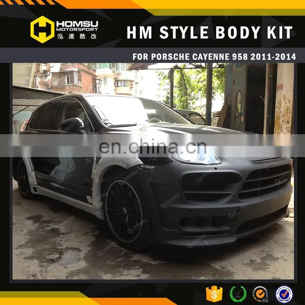 Auto tuning parts FRP Material 958 HM Style Wide Body Kit For Porsch-e Cayenn-e 958 Body Kit