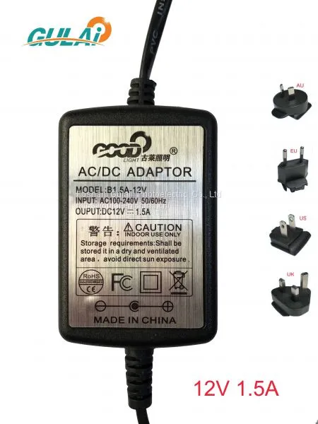 12V 1.5A 18W POWER SUPPLY ADAPTOR -GULAI photo-2
