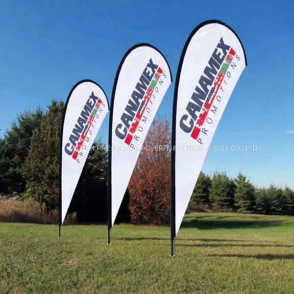 Wholesale Bow Flags Outdoor Advertising Promotional Teardrop Beach Flags photo-4