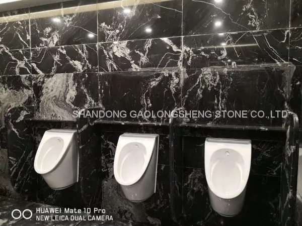 Royal Ballet,black Landscape Granite, Black Waves Granite,black Granite Wall Pavings,worktop,background Wall photo-4