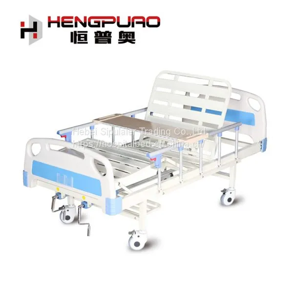 Home Medical Equipment Two Cranks Elderly Care Bed With Mute Wheel photo-2