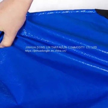 Moisture Resistant Sky Blue & Orange Tarpaulin Blue Plastic Tarp photo-2