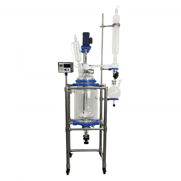 30L Laboratory Chemical Equipment Glass Reactor Vessel Reaction