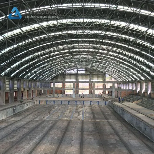 New Design Space Frame Structure Roofing Building Galvanized Steel Swimming Pool Roof Cover photo-3