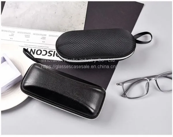 Large-sized Sports Sunglasses Case; Creative Zippered Myopic Eyewear Case photo-3