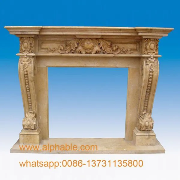 Carved Marble Fireplace Mantels photo-3