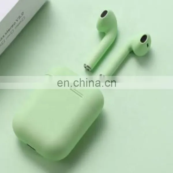 Amazon Top Products I12 Macaroon Fashion in Ear Hifi Stereo SBC TWC Anti-noise Audionos Bluetooth Inalambricos photo-5