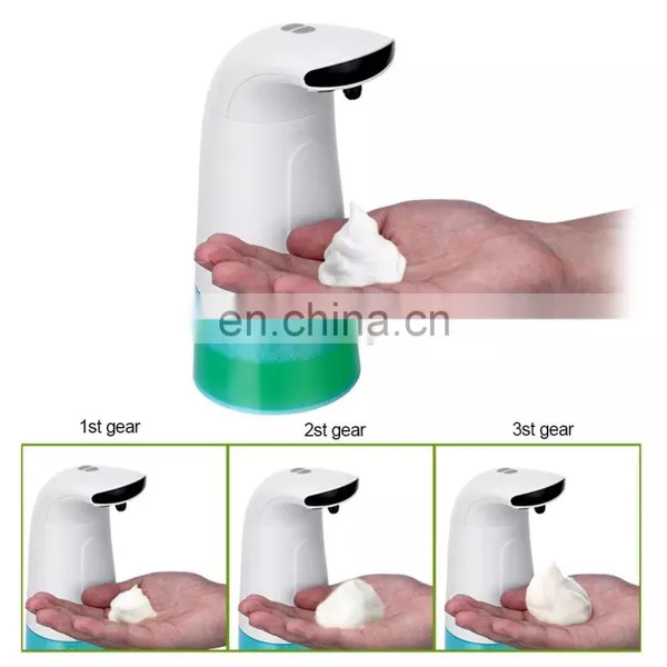 In Stock Intelligent 250ml Liquid Soap Dispenser Automatic Contactless Induction Foam Infrared Sensor Hand Washing Device photo-2
