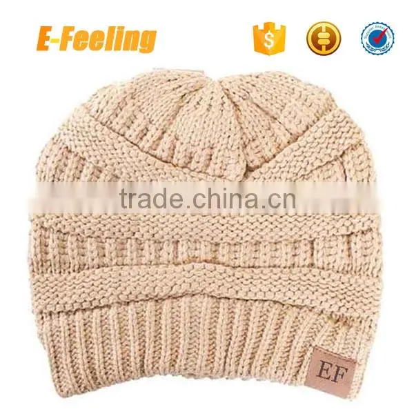 Wholesale Slouchy Knit Custom Women Beanie photo-5