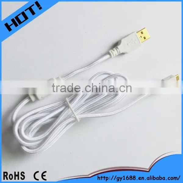 Fast Charging Nylon Braided Charger Data Usb Cable 1m