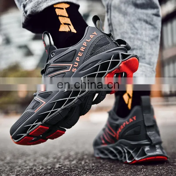 Factory Outlet 2021 Christmas Red Sports Blade Fashion Customize Men's All-match Casual Shoes Running Shoes photo-2