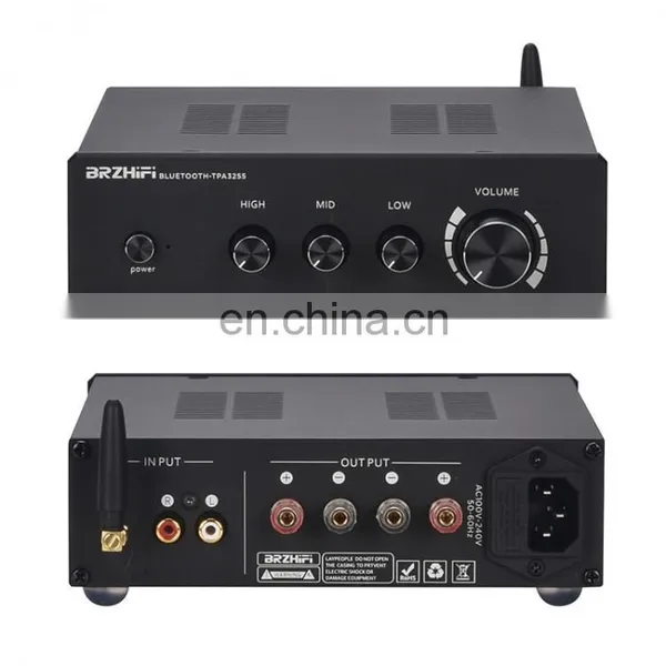 Assembled Silver/Black 300Wx2 TPA3255 DAC HiFi Home Power Amplifier With Tone Control Preamp photo-4