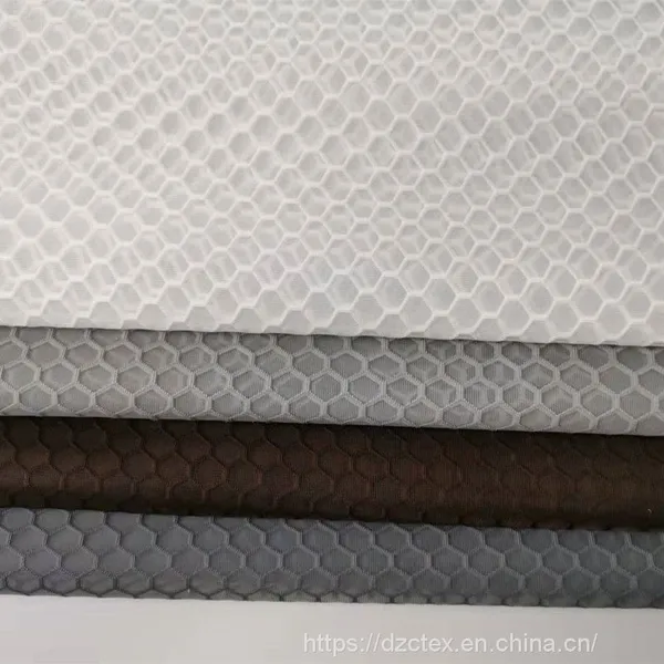 Light Weight 3D Jacquard Transparent Mesh Fabrics for Curtains Clothing Decoration With Width of 220CM photo-5