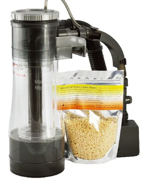 Macro Aqua NP-250 Bio Pellet Reactor / External With 400ml NP Pellets Nitrate Reducing Phosphate Reducing Removing NO3 PO4