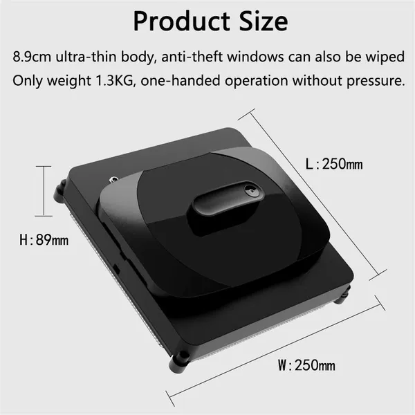 PUREROBO W-S8 Window Cleaning Robot Bluetooth And Remote Control Smart Glass Cleaning Machine UPS System One Touch Cleaning Easy To Use photo-2