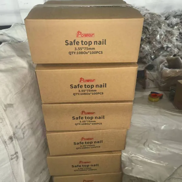Industrial-Grade Safetop Nails With Plastic Washers – 1000-Piece Packs