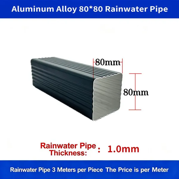 Manufacturer of Aluminum Alloy Finished Drainage Pipes, Exterior Wall Rainwater Pipes, and Gutter Downspouts. photo-2