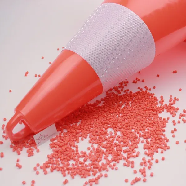 Orange/Black Color Starpvc Brand PVC Injection Traffic Cone Granules Compound photo-4