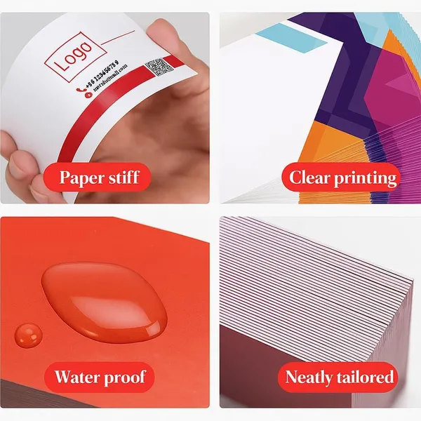 Custom Business Cards Customize With Logo Personalized for Small Business Customized Double-Sided Printing Waterproof Business Card photo-2