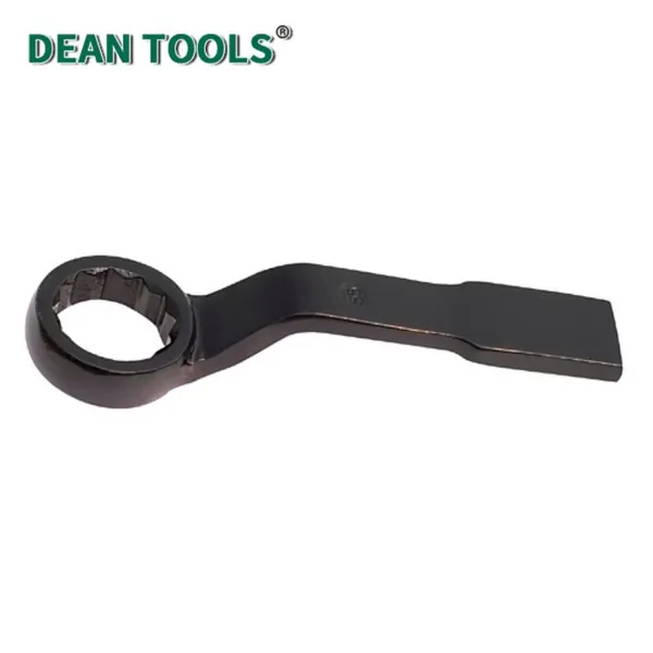 Offset Striking Box Wrench 45# Steel 27 mm Size ,Length 180 mm Black Oxide Finish，Deep Offset Striking Wrench photo-3
