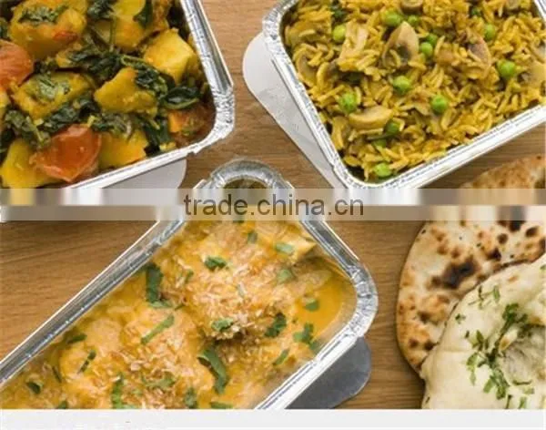 Deep Hot Food Packaging Aluminium Foil Containers photo-2