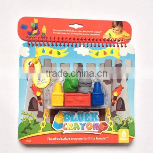 Multi Color Crayon Set, Wax Crayons Set With Coloring Book for Kids