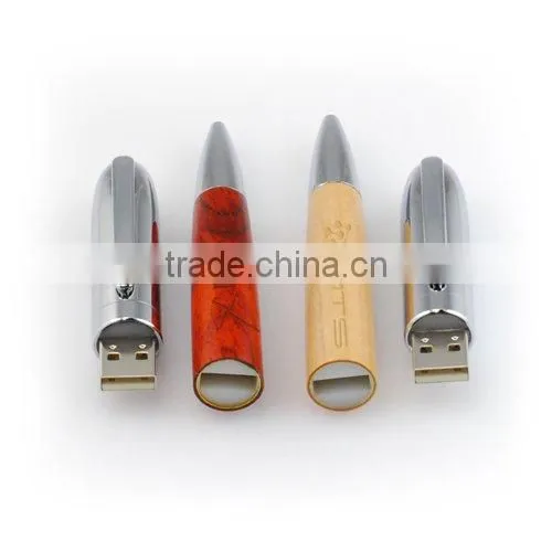 Gift Wooden Pen Shape USB Flash Memory 2g 4g With LOGO photo-5