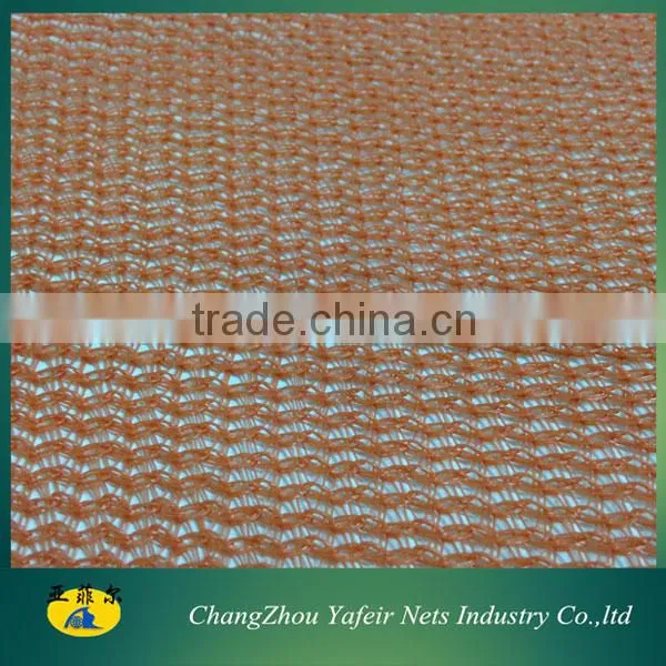100% hdpe plastic 200gsm orange safety net exported to German